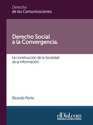 cover image of Derecho Social a la Convergencia
